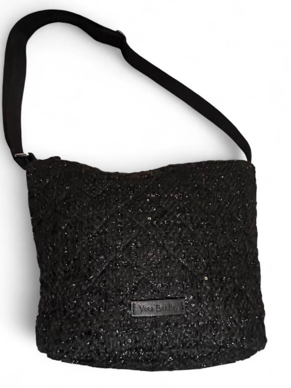 Vera Bradley Black Sequin Crossbody Shoulder Bag